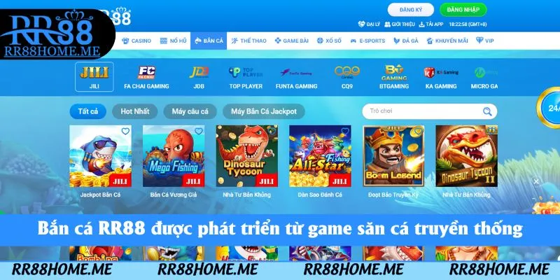 Bắn cá RR88 được phát triển từ game săn cá truyền thống