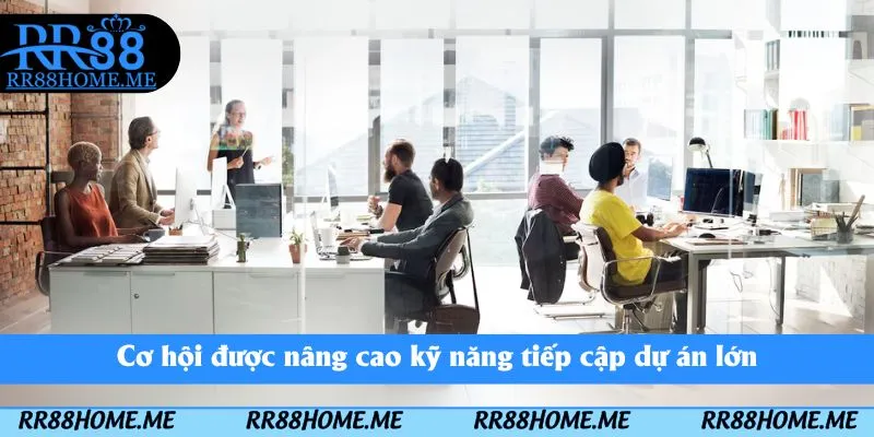 Cơ hội được nâng cao kỹ năng tiếp cập dự án lớn