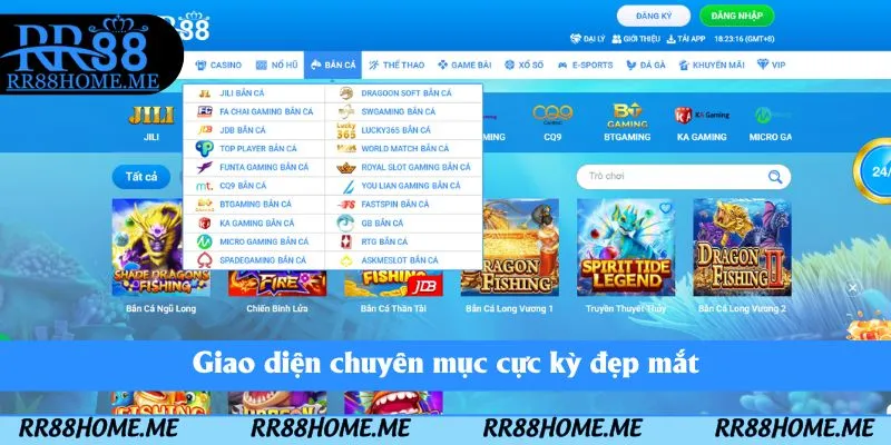 Giao diện chuyên mục cực kỳ đẹp mắt
