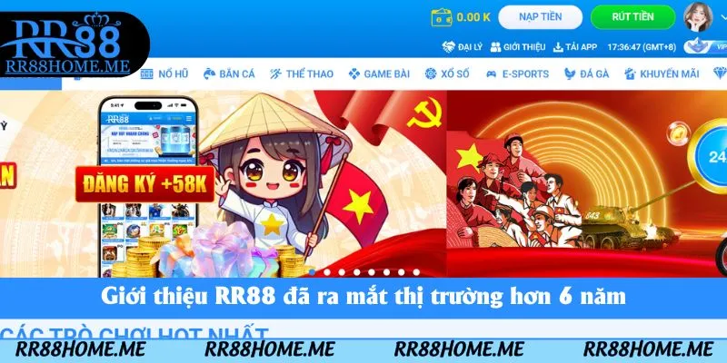 Giới Thiệu RR88 - Cổng Game Giải Trí Minh Bạch Và Uy Tín Hàng Đầu 2025 1 Giới thiệu nhà cái RR88 đã ra mắt thị trường hơn 6 năm