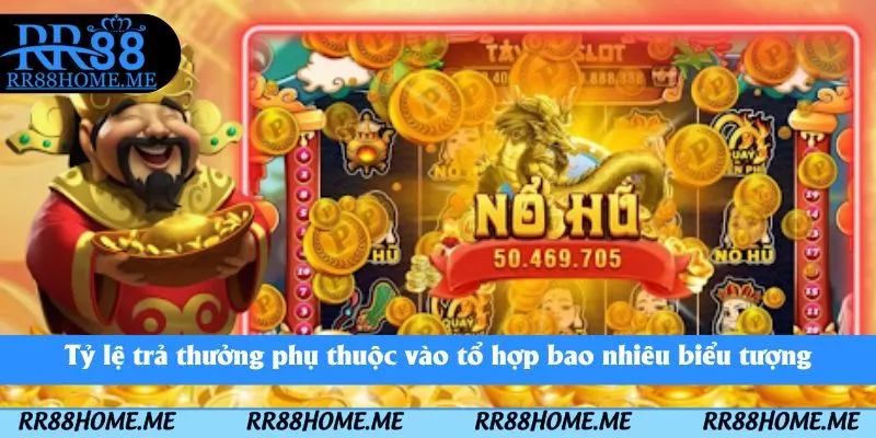 Tỷ lệ trả thưởng phụ thuộc vào tổ hợp bao nhiêu biểu tượng